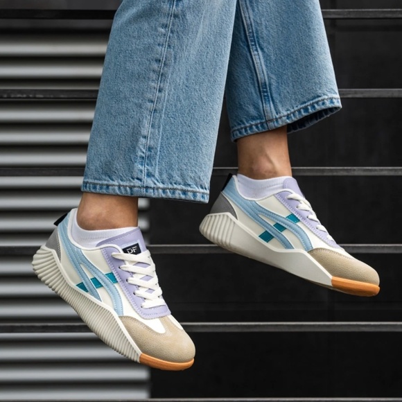 de Florance Shoes - DF Cloudea™ Sneakers - Size 9 - Blue/Purple